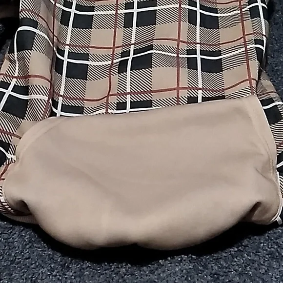 Expawlorer Pet Hoodie size Large tan, black, Red squares - Picture 6 of 6